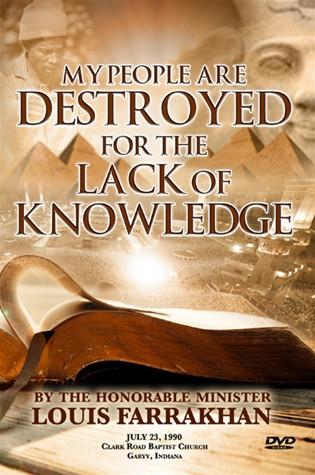 scripture my people are destroyed for lack of knowledge