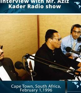 South Africa: Interview with Aziz Kader Radio show